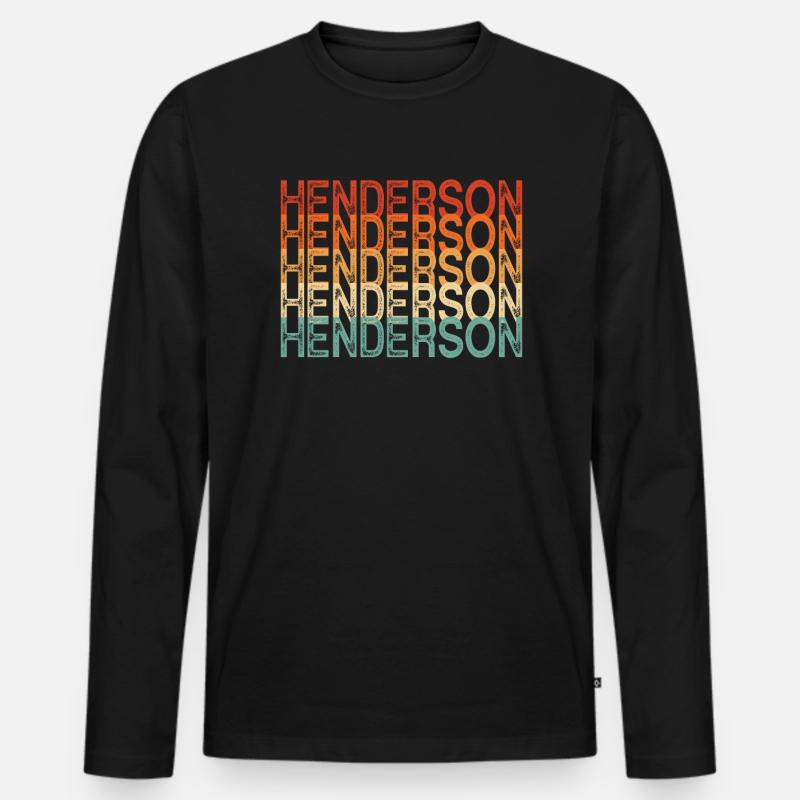 Henderson Nevada - Männer Premium Bio Langarmshirt - Schwarz