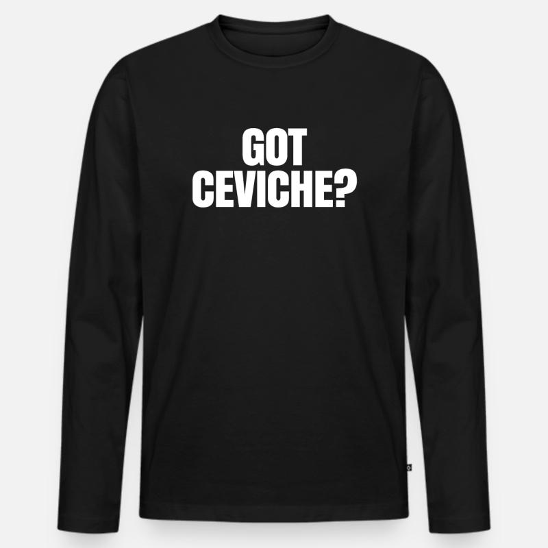 Ceviche Geschenk - Männer Premium Bio Langarmshirt - Schwarz
