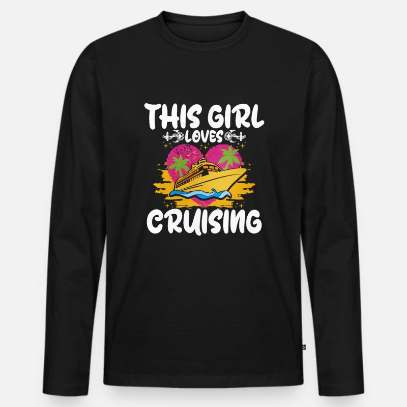 Kreuzfahrt - Männer Premium Bio Langarmshirt - Schwarz