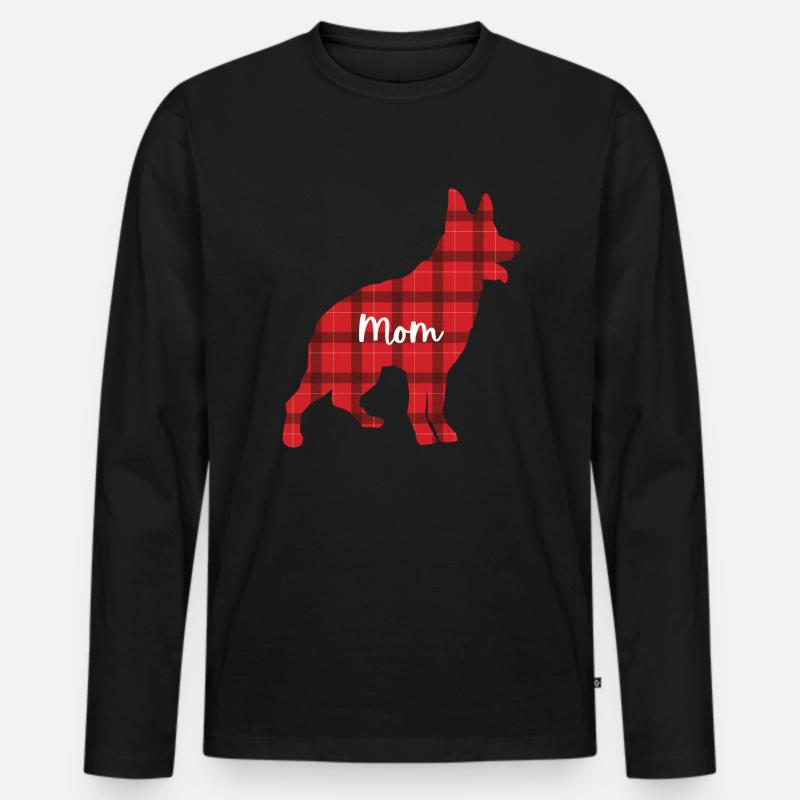 Australian Cattle Dog - Männer Premium Bio Langarmshirt - Schwarz