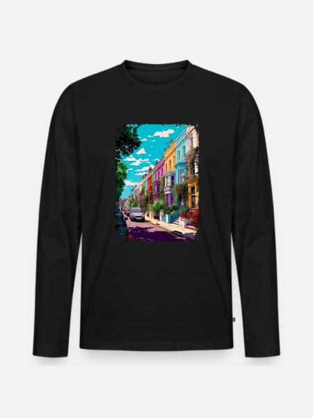 Londres - T-shirt manches longues Premium bio Homme - noir