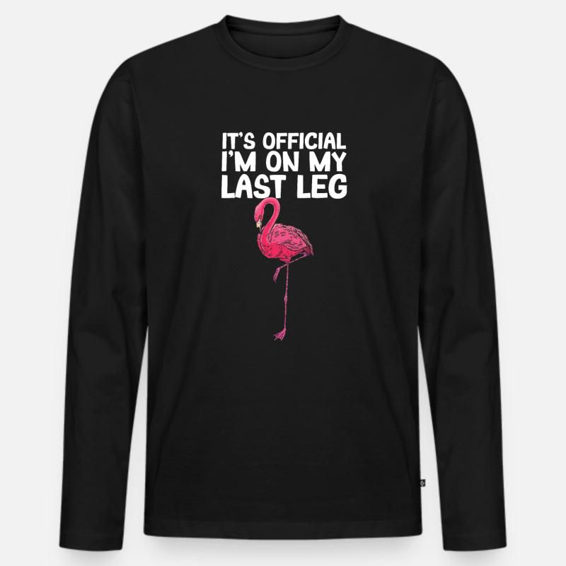 Amputiertes Bein Prothese Geschenk - Männer Premium Bio Langarmshirt - Schwarz