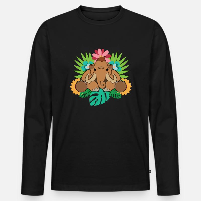 Mammut - Männer Premium Bio Langarmshirt - Schwarz