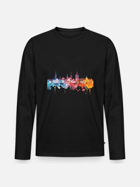 Wetzlar - Men's Premium Organic Long Sleeve Shirt - black