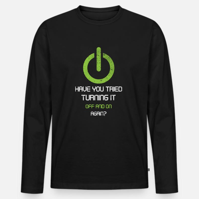 tech, tech desk, developer, - T-shirt manches longues Premium bio Homme - noir