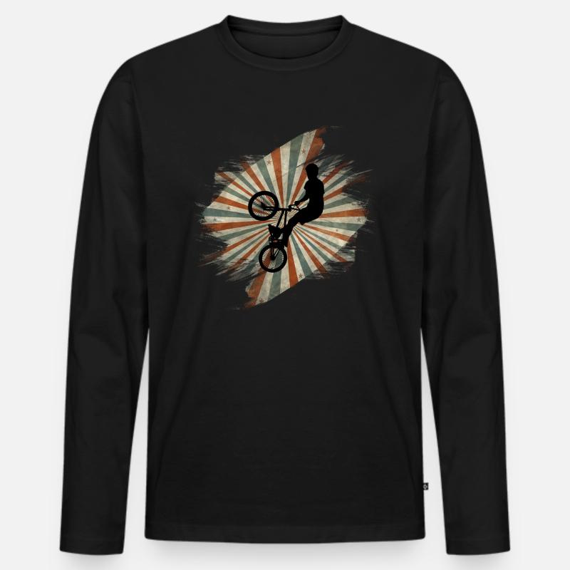 BMX - Männer Premium Bio Langarmshirt - Schwarz