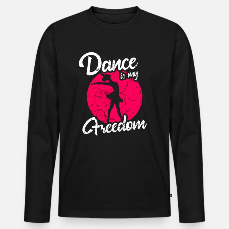 Tanzen Ballett - Männer Premium Bio Langarmshirt - Schwarz
