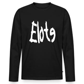 Elote Corn Funny Corn Gifts - Men's Premium Organic Long Sleeve Shirt - black - Front - Nico (187cm)