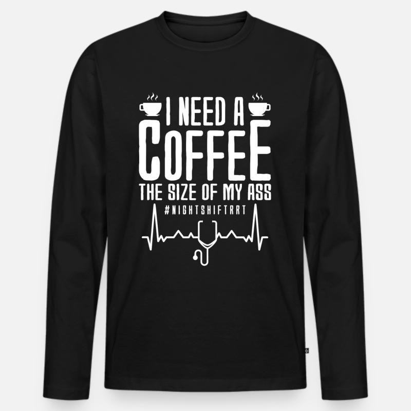 Atemtherapeuten - Männer Premium Bio Langarmshirt - Schwarz