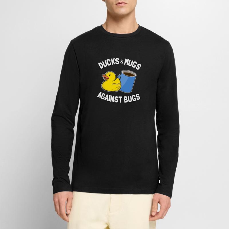 Programmeurs Canard Programmation Debugging Drôle T-shirt manches longues Premium bio Homme