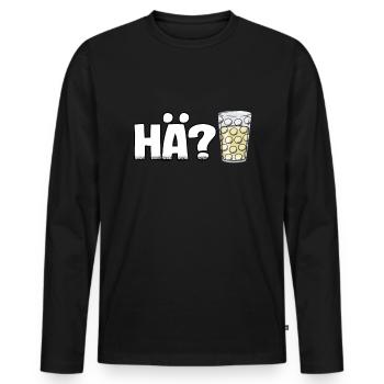Pfälzer wine spritzer spritzer funny gift Pälzer - Men's Premium Organic Long Sleeve Shirt - black - Front - Nico (187cm)