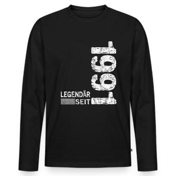 Geburtstag Geboren 1991 Mann Legendär seit 1991 - Männer Premium Bio Langarmshirt - Schwarz - Vorne - Nico (187cm)