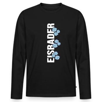 Ice bathing likes it freezing cold during winter swimming - Men's Premium Organic Long Sleeve Shirt - black - Front - Nico (187cm)