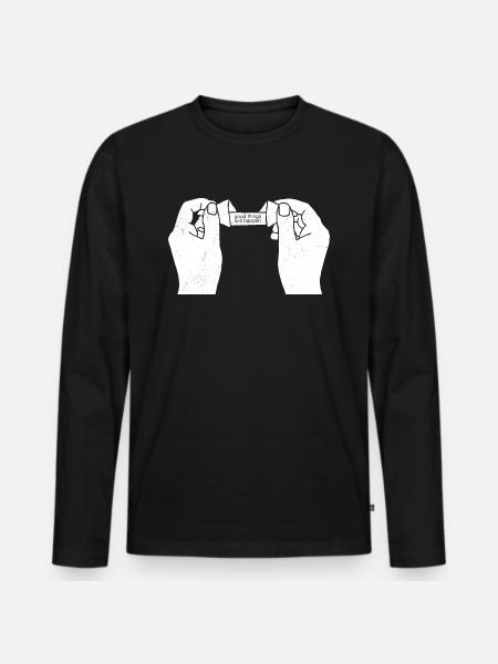 Motivation - T-shirt manches longues Premium bio Homme - noir