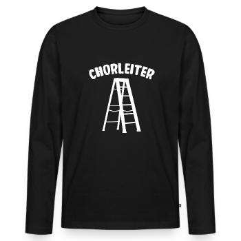 Chorleiter Orchester Dirigent Chor Chorleiter - Männer Premium Bio Langarmshirt - Schwarz - Vorne - Nico (187cm)