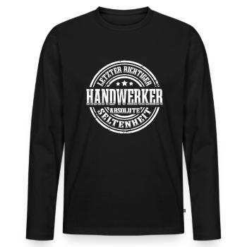 Handwerker Humor Handwerk Lustig Heimwerker - Männer Premium Bio Langarmshirt - Schwarz - Vorne - Nico (187cm)