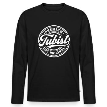 Tubist Original Tuba Tubaspieler - Männer Premium Bio Langarmshirt - Schwarz - Vorne - Nico (187cm)