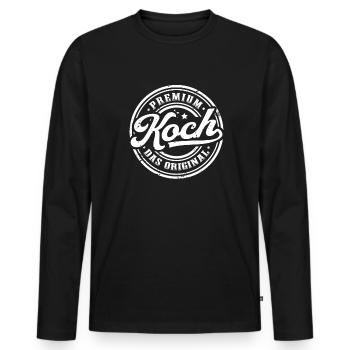 Koch Original Kochen Lustiges Köchin - Männer Premium Bio Langarmshirt - Schwarz - Vorne - Nico (187cm)