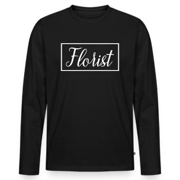 Florist Proud Graduate Florist Student Geschenk - Männer Premium Bio Langarmshirt - Schwarz - Vorne - Nico (187cm)
