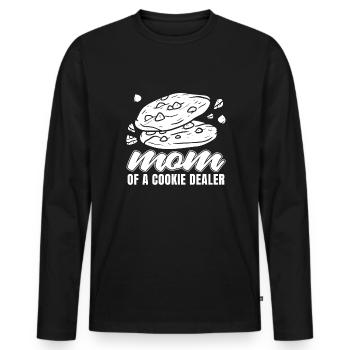Boy Scout Mère Maman D’un Marchand De Biscuits - T-shirt manches longues Premium bio Homme - noir - Devant - Nico (187cm)