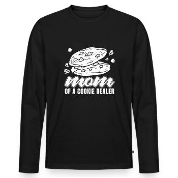 Boy Scout Mère Maman D’un Marchand De Biscuits - T-shirt manches longues Premium bio Homme - noir - Devant - Nico (187cm)