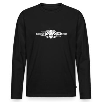 Boy Scout Scout Master - Men's Premium Organic Long Sleeve Shirt - black - Front - Nico (187cm)
