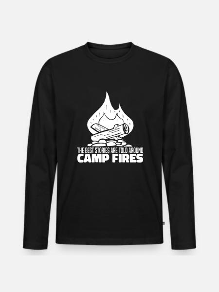 Boy Scout Cool - Men's Premium Organic Long Sleeve Shirt - black