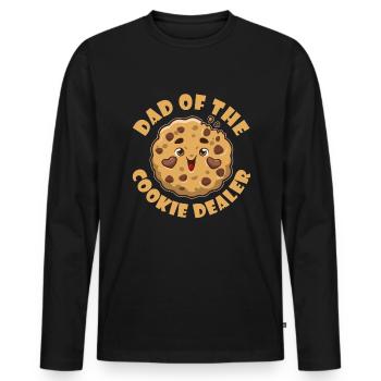 Boy Scout Father Dad Of The Cookie Dealer - Men's Premium Organic Long Sleeve Shirt - black - Front - Nico (187cm)