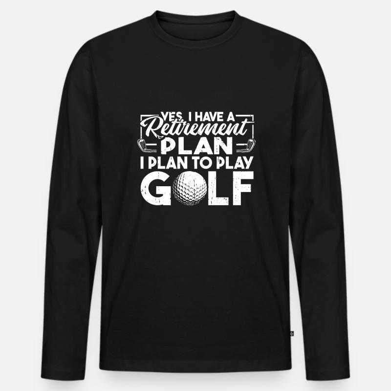 Rentner Rente - Männer Premium Bio Langarmshirt - Schwarz