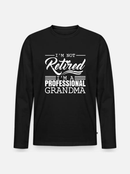 Pensioner pension - Men's Premium Organic Long Sleeve Shirt - black