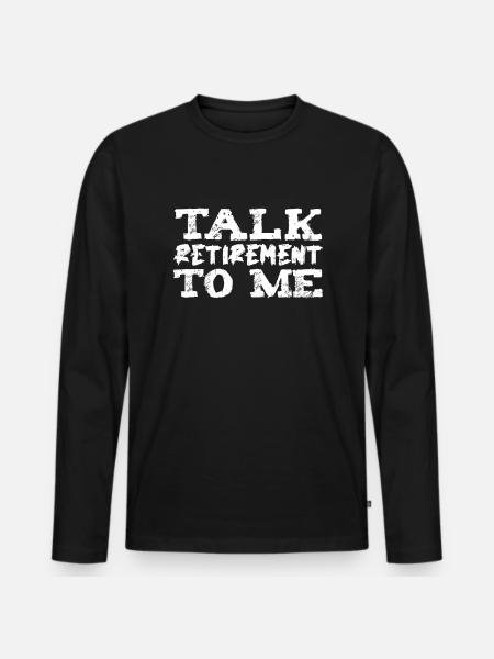 Pension de pensionné - T-shirt manches longues Premium bio Homme - noir
