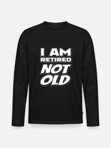 Rentner Rente Witzig - Männer Premium Bio Langarmshirt - Schwarz