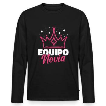 Bachelorette Party Jga - Männer Premium Bio Langarmshirt - Schwarz - Vorne - Nico (187cm)