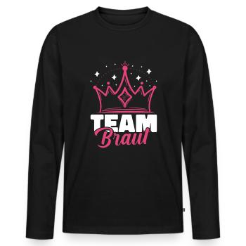 Bachelorette Party Jga - Männer Premium Bio Langarmshirt - Schwarz - Vorne - Nico (187cm)