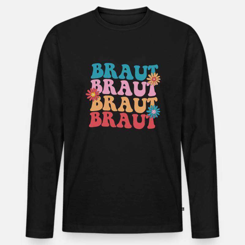 Bachelorette Party Jga - Männer Premium Bio Langarmshirt - Schwarz