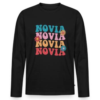 Bachelorette Party Jga - Männer Premium Bio Langarmshirt - Schwarz - Vorne - Nico (187cm)