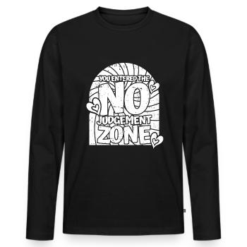 Mom Mom - Men's Premium Organic Long Sleeve Shirt - black - Front - Nico (187cm)