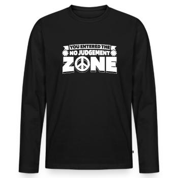 Mom Mom - Men's Premium Organic Long Sleeve Shirt - black - Front - Nico (187cm)