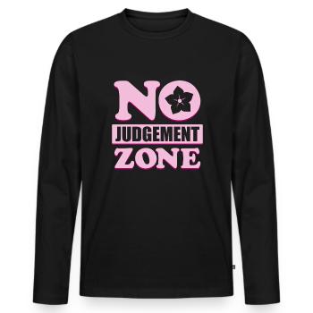 Mom Mom - Men's Premium Organic Long Sleeve Shirt - black - Front - Nico (187cm)