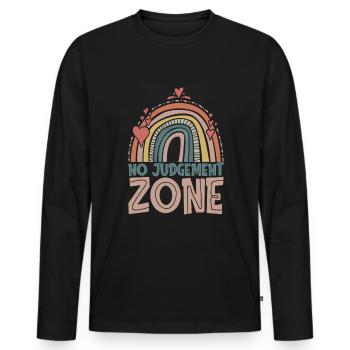 Mom Mom - Men's Premium Organic Long Sleeve Shirt - black - Front - Nico (187cm)