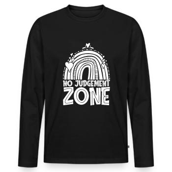 Mom Mom - Men's Premium Organic Long Sleeve Shirt - black - Front - Nico (187cm)