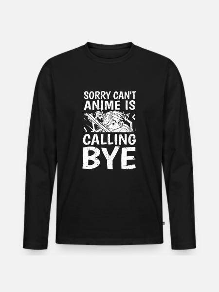 Anime Manga Anime Fille - T-shirt manches longues Premium bio Homme - noir