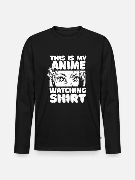 Manga d’anime - T-shirt manches longues Premium bio Homme - noir
