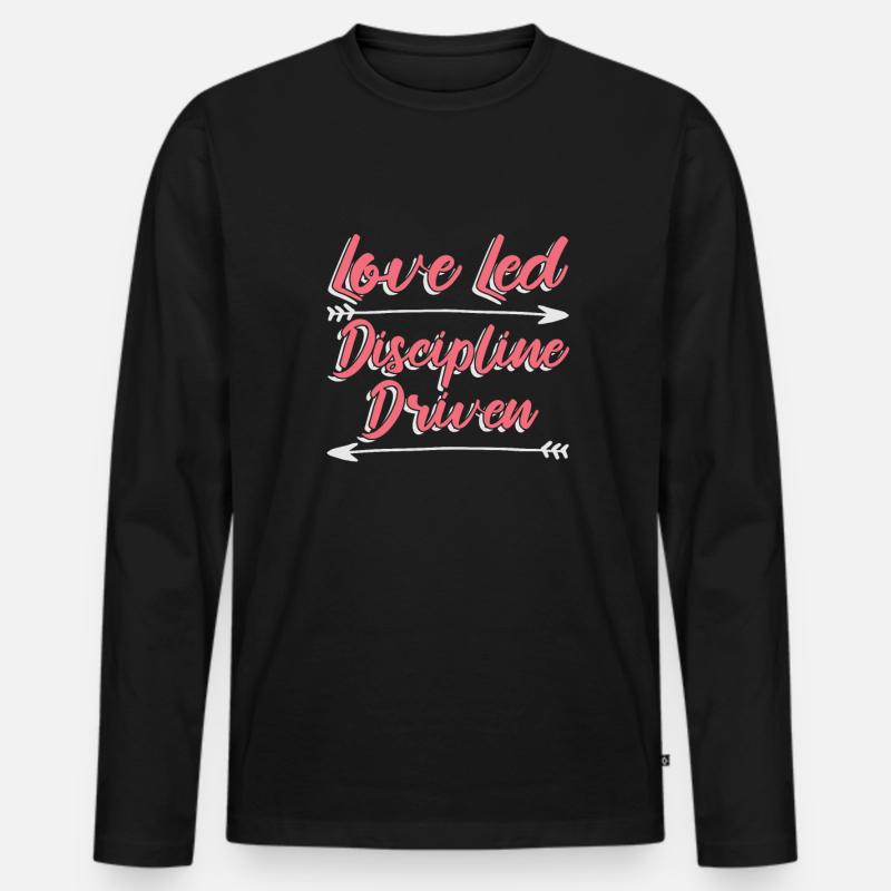 Mama Mutter Herzpfeile Bogenschießen - Männer Premium Bio Langarmshirt - Schwarz