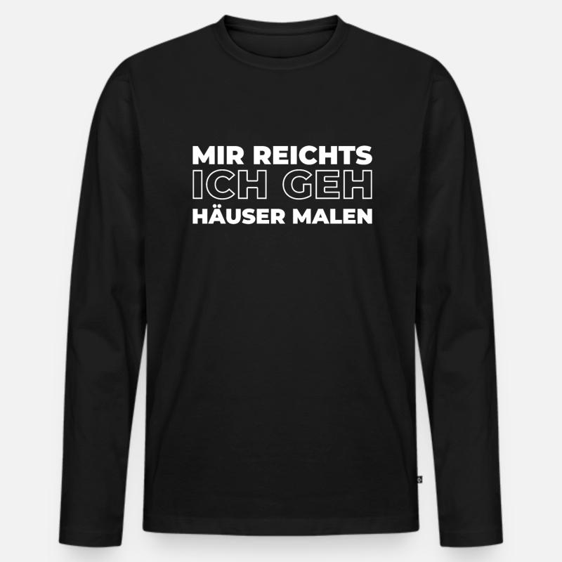 Architekt Architektur - Männer Premium Bio Langarmshirt - Schwarz