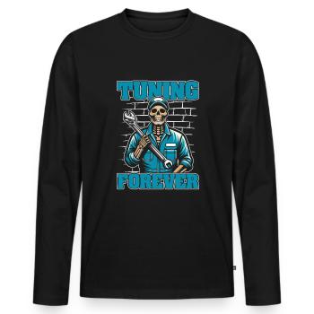Screwdriver Tuning Tuner Skeleton - Men's Premium Organic Long Sleeve Shirt - black - Front - Nico (187cm)