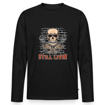 Screwdriver Tuning Tuner - Men's Premium Organic Long Sleeve Shirt - black - Front - Nico (187cm)
