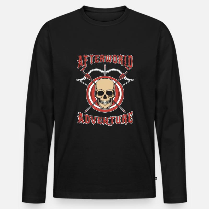 Bogenschießen Bogensport Bogenschütze - Männer Premium Bio Langarmshirt - Schwarz