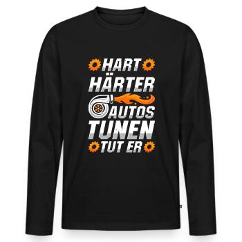 Screwdriver Tuning Tuner - Men's Premium Organic Long Sleeve Shirt - black - Front - Nico (187cm)