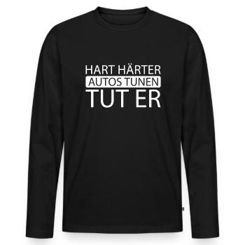Screwdriver Tuning Tuner - Men's Premium Organic Long Sleeve Shirt - black - Front - Nico (187cm)